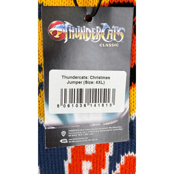 ThunderCats Ugly Christmas Sweater Unisex Size 4XL Knit Sweater/Jumper *New* - Picture 6 of 9